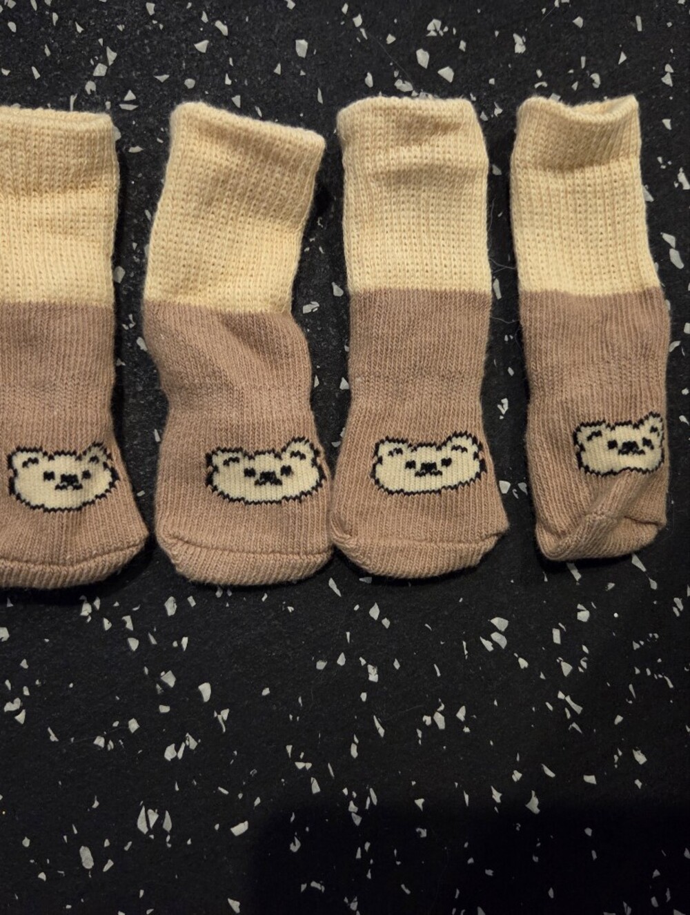 Cute Bear Dog Socks / Paw Protectors – Set of 4